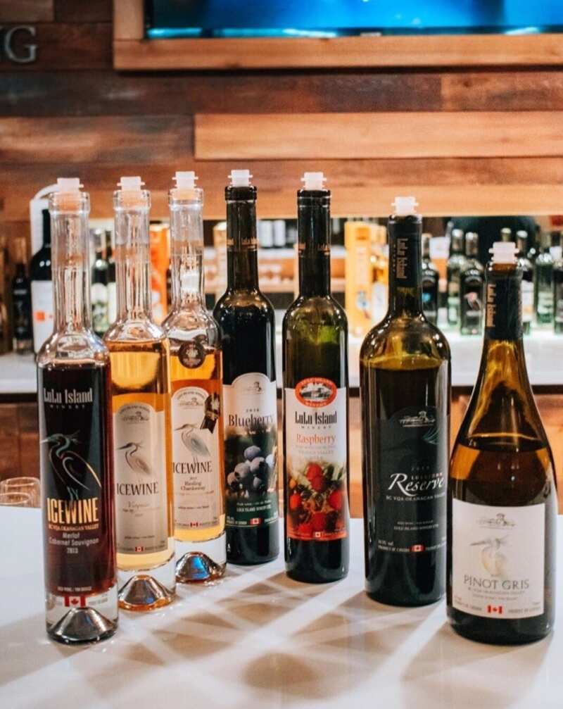 Lulu Island Winery has a beautiful selection of fruit wines, ice wines and table wines. Photo credit: @food_with_howie on Instagram