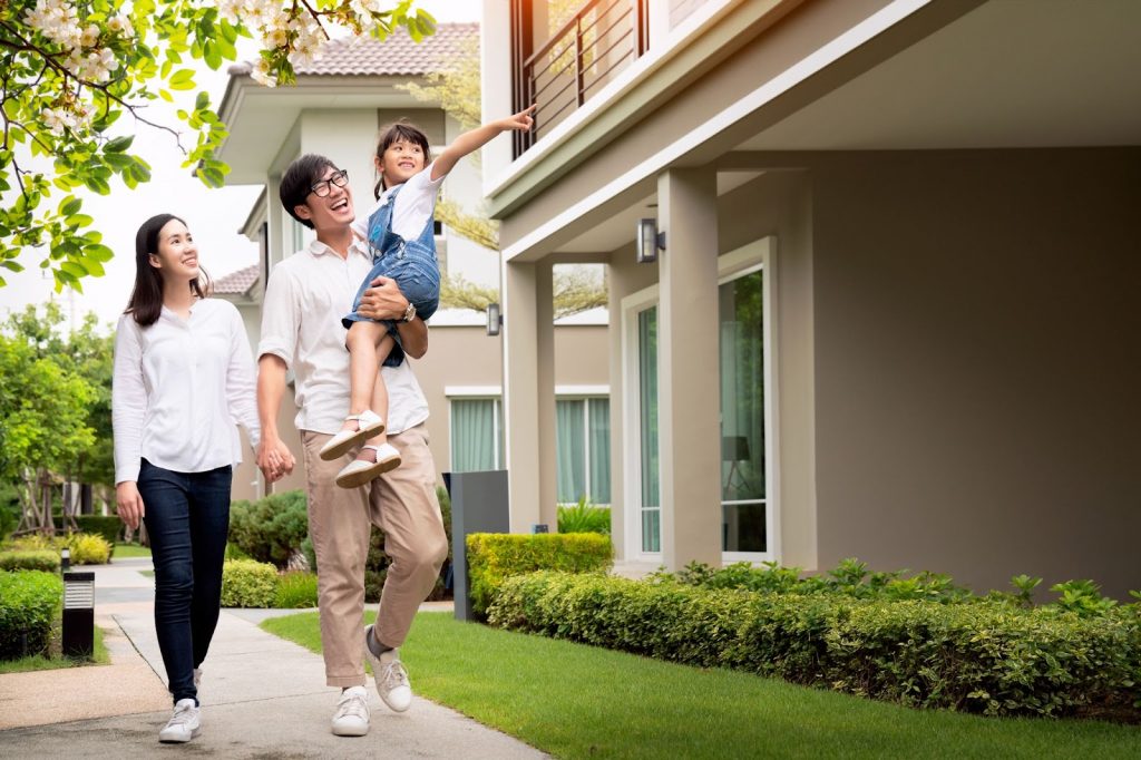 Family looking for their perfect style of home