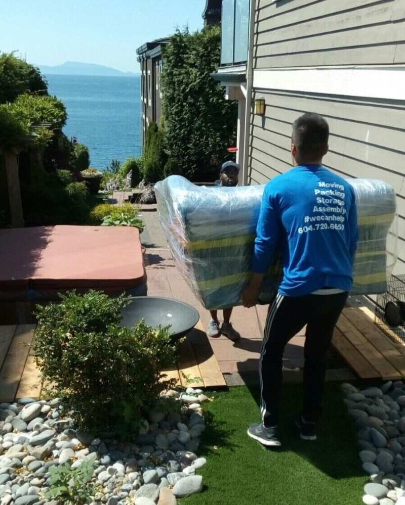 Big sofa couch sectional furniture move Vancouver